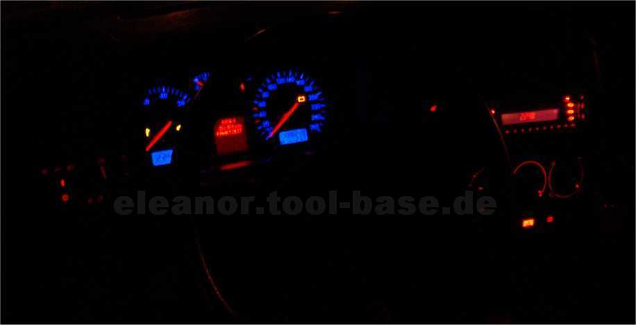 Umrüstung rote Schalter & Beleuchtung (im VW Golf 3)